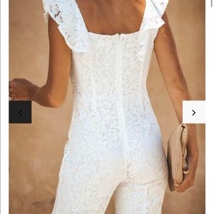Vici white jumpsuit